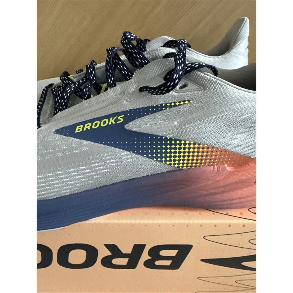 Brooks Revel 8 Men's Size 12 Running Shoes Quiet Blue Salmon 1104681D087